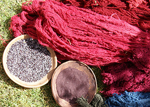 Cochineal Dyed Yarn
